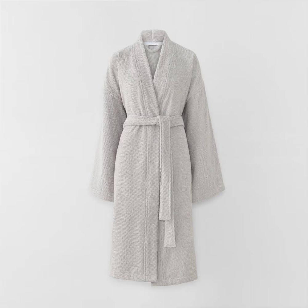 Waffle Taupe Bathrobe